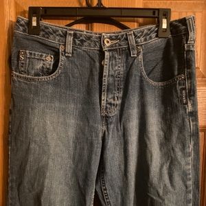 Vintage Silver Jeans Straight Buttonfly Mens Size 29 x 32 Blue Denim Medium Wash